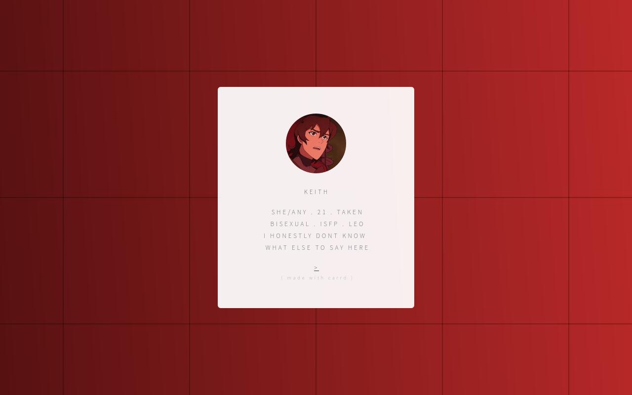 Carrd profile picture for @paladin